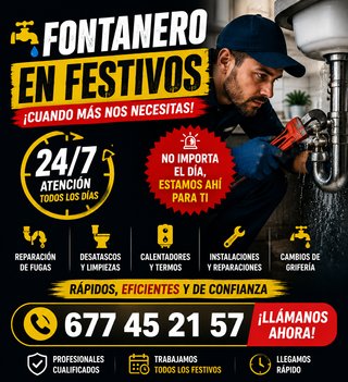 Fontanero 24/7 - Reparaciones Urgentes