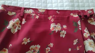 Completo donna fantasia floreale rosso
