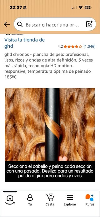 Plancha de pelo GHD Chronos