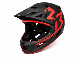 Casco Integral MTB Talla M Negro/Rojo