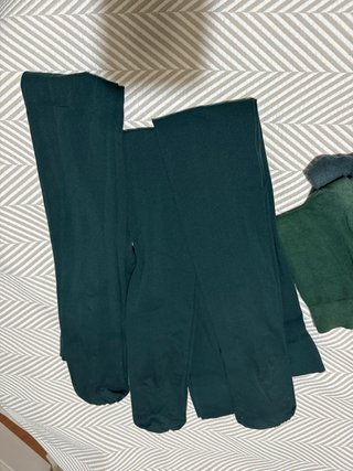 Calcetines y medias verde oscuro