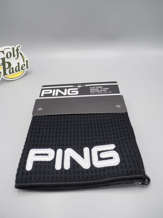 Toalla de Golf PING Clip Towel Negra