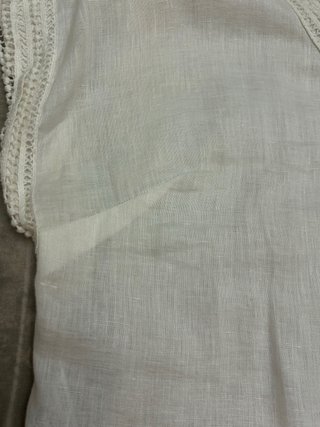 Blusa Lino Blanca Talla XL VIOLETA