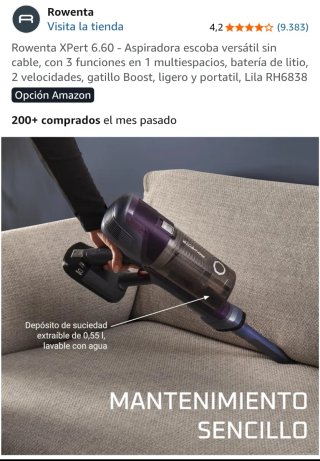 Aspiradora Rowenta XPert 6.60 Lila