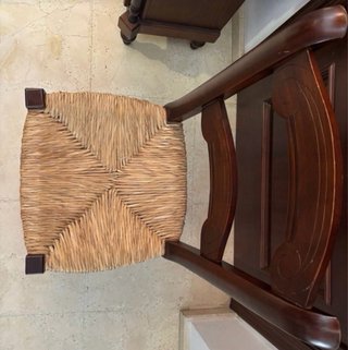 Conjunto 6 Sillas Rondeñas de madera con nea