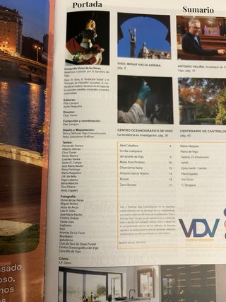 Revista, vivir y disfrutar Vigo. Especial Madonna