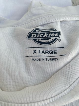 Camiseta Dickies Blanca Logo Azul