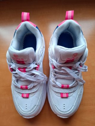 Zapatillas Mujer Talla 36 Blancas y Rosas