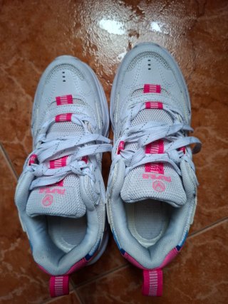 Zapatillas Mujer Talla 36 Blancas y Rosas