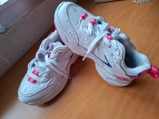 Zapatillas Mujer Talla 36 Blancas y Rosas