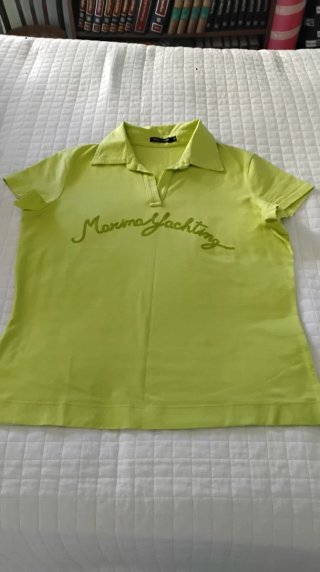 Maglietta donna verde con scritte