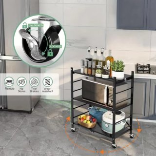 Estante Cocina 3 Niveles con Ruedas