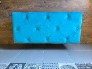 Baúl de terciopelo azul