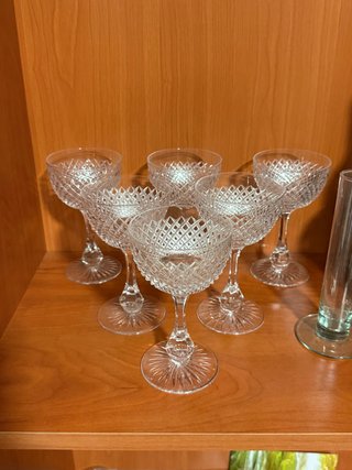 Copas de cristal tallado Rubin