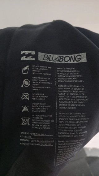 Traje Neopreno Billabong Corto