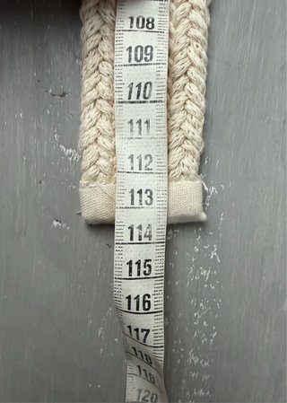 Cintura intrecciata uomo in pelle grezza