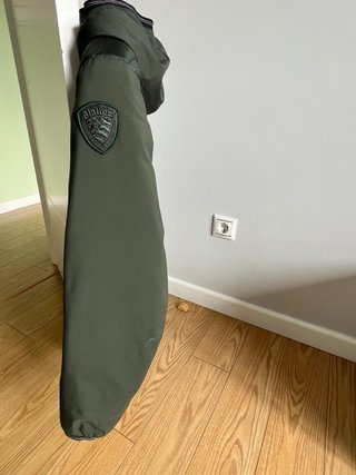 Cazadora Blauer verde plumifero/neopreno