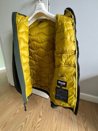 Cazadora Blauer verde plumifero/neopreno