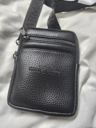 Bandolera Emporio Armani Piel Negra