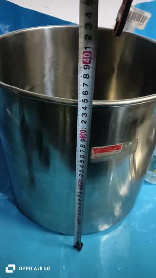 Olla alta acero inox 35cm para sopas  fondo fino