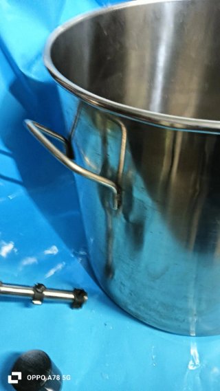 Olla alta acero inox 35cm para sopas  fondo fino