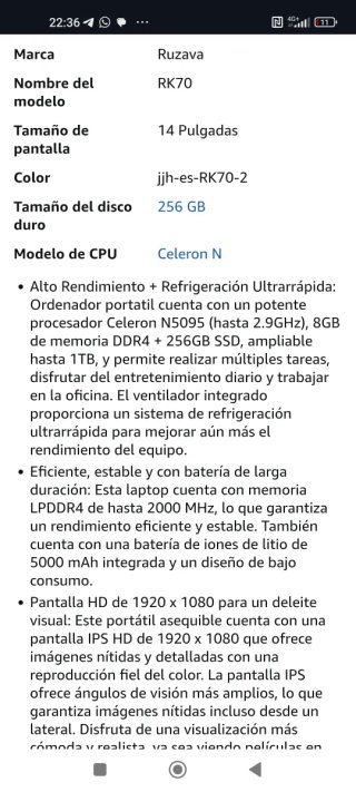 Portatile 14 Celeron N5095 Rosa oro metallico