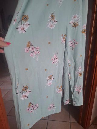 Tuta Shein floreale verde taglia L