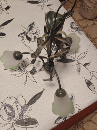 Lámpara de forja para salón