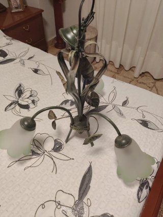 Lámpara de forja para salón