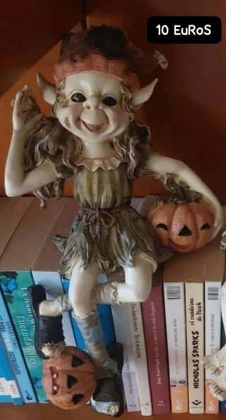 Figura Elfo con Calabazas Halloween