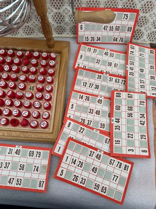 bingo y loteria de madera, falta el 48 y 86 el num
