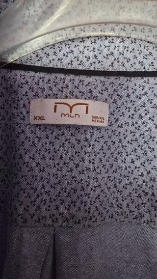 Camisa Mango Azul Talla XXL