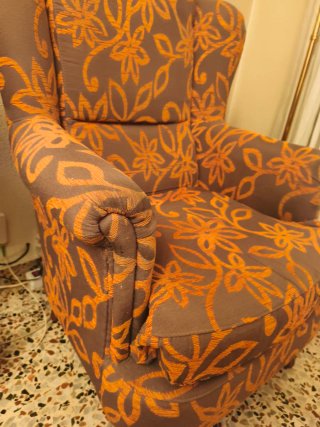 Sillón individual estilo antiguo