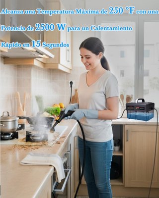 Vaporeta Limpieza Hogar 2500W 6 Niveles
