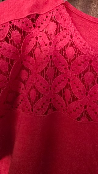 Camiseta CTF Roja Encaje Talla xl