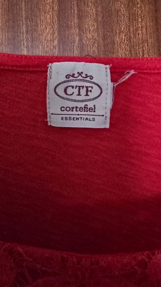 Camiseta CTF Roja Encaje Talla xl