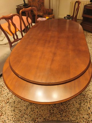 Mesa comedor extensible madera maciza
