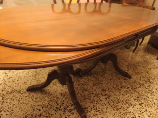 Mesa comedor extensible madera maciza