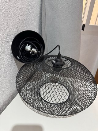 Lámpara de techo colgante negra