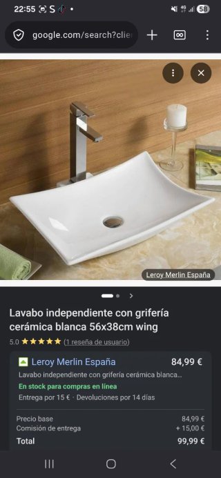Lavabo Wing Porcelana Blanco