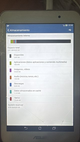 Tablet Asus Memo Pad 7 ME176C K013 Blanca