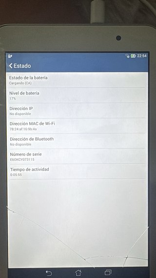 Tablet Asus Memo Pad 7 ME176C K013 Blanca