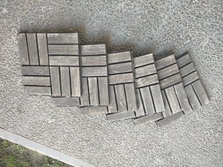 Losetas madera piscina