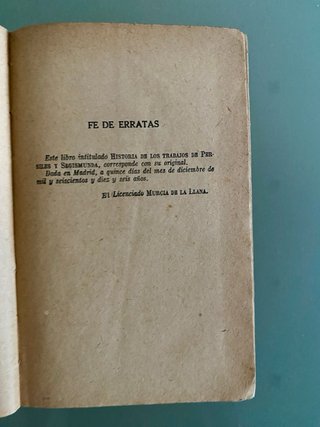 Los trabajos de Persiles y Segismunda