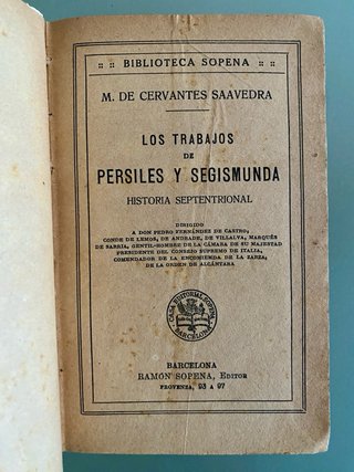Los trabajos de Persiles y Segismunda