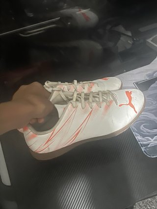 Zapatillas Fútbol Sala Puma Blancas Naranja