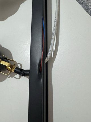 Aplique de techo negro y blanco