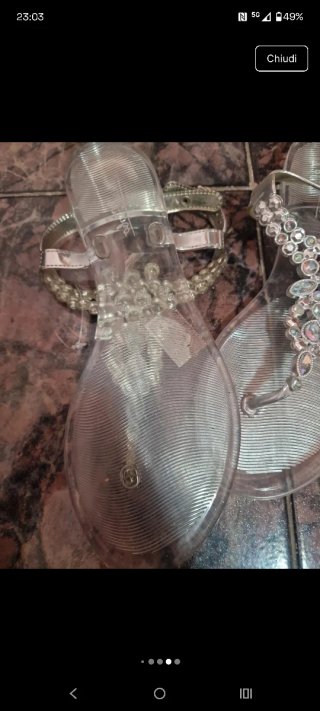 Sandali donna strass n.38