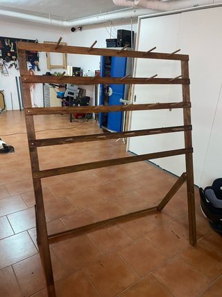 Soporte para donuts de madera