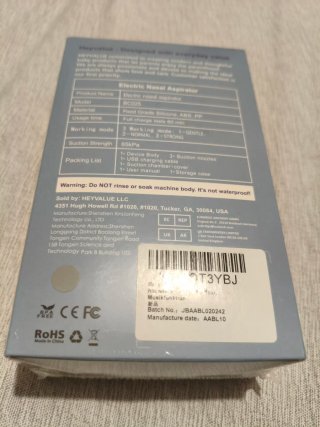Saca mocos bebé eléctrico Hey Value